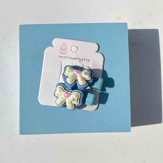 Sweet Bow Cartoon Hair Clip - (Pack of 2)