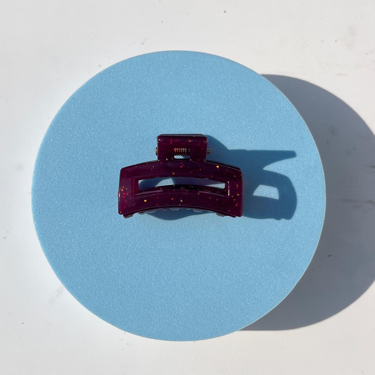 Mini Glitter Claw Hair Clip- Small