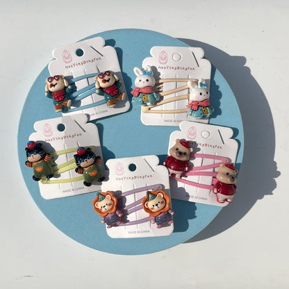 Cute Cartoon Snap Hair Clips (Pack of 2)