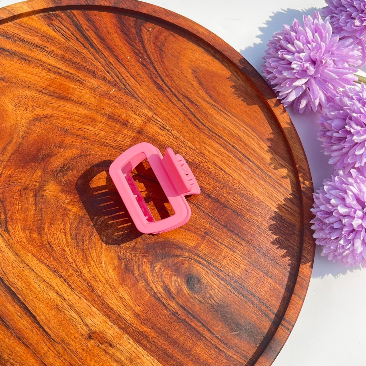 Pastel Matte Rectangle Claw Clips - Medium