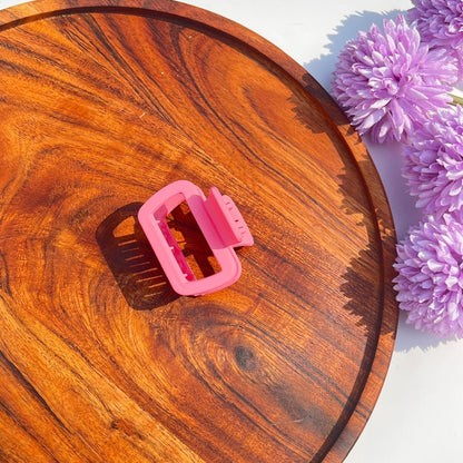 Pastel Matte Rectangle Claw Clips - Medium