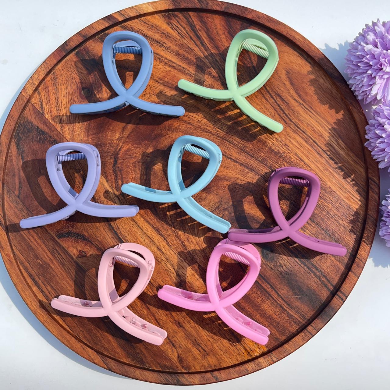 Pastel Minimal Loop Claw Clips - Medium