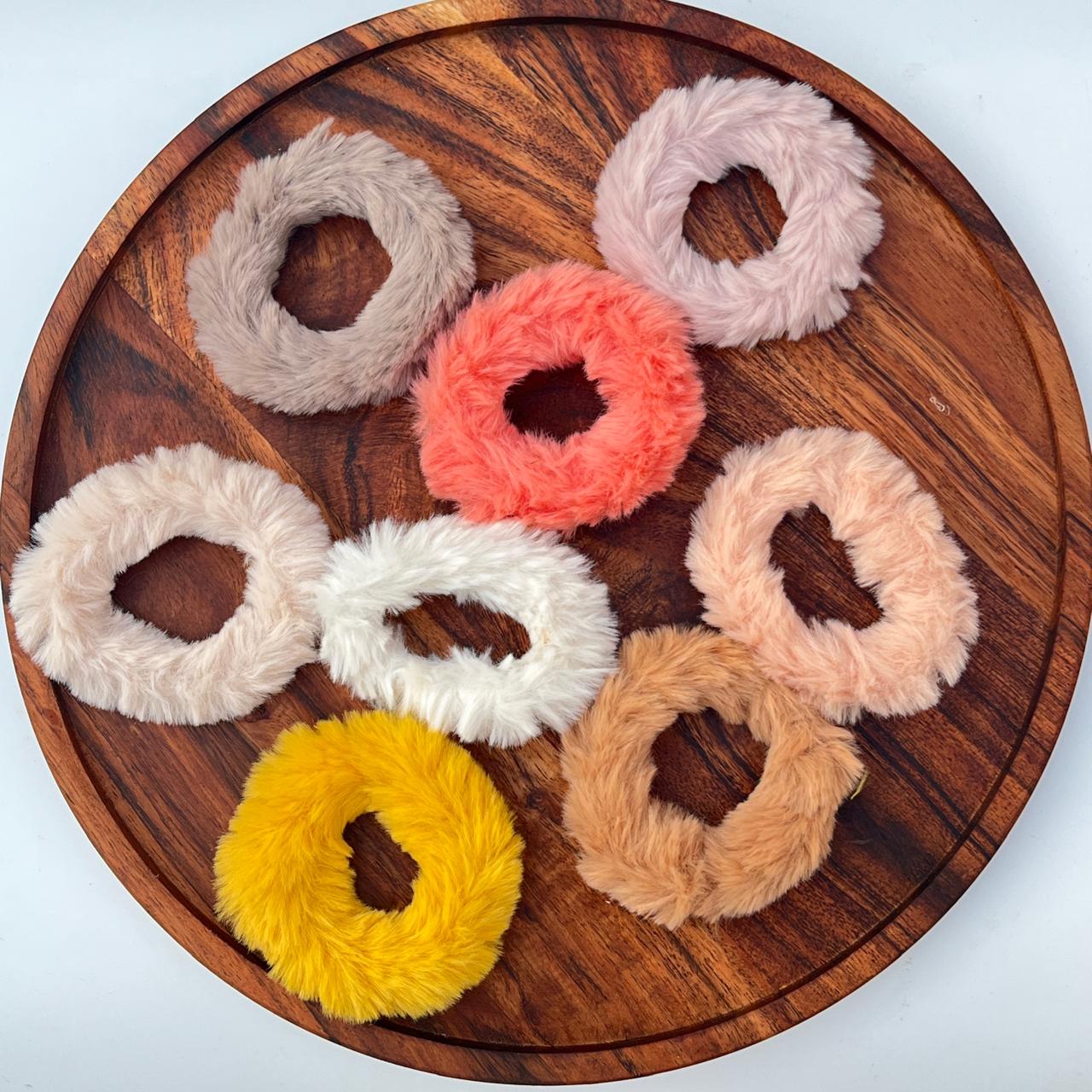 Fluffy Fur Elastic Scrunchie Hair Band