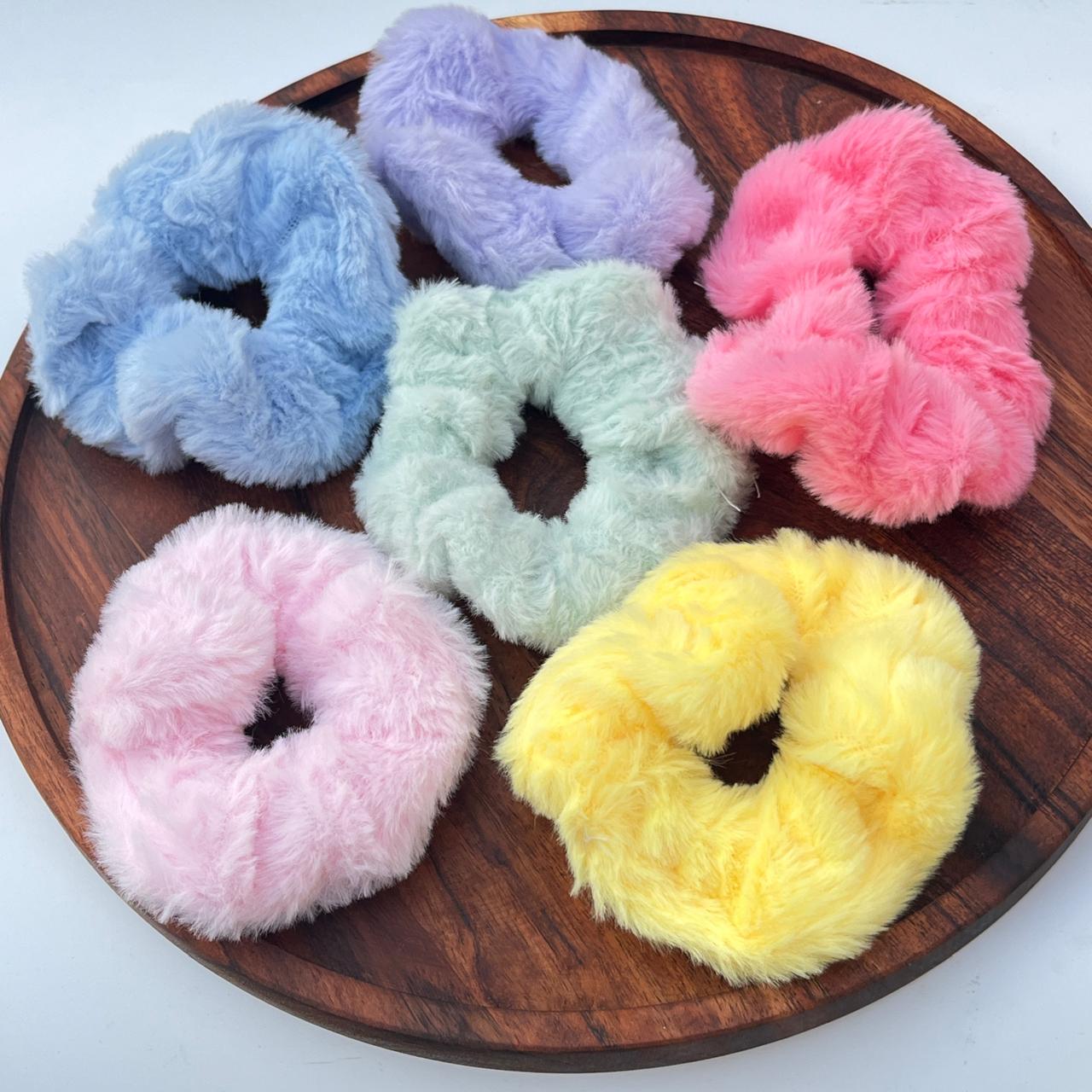 Fluffy Fur Elastic Ponytail Hair Rope Scrunchie