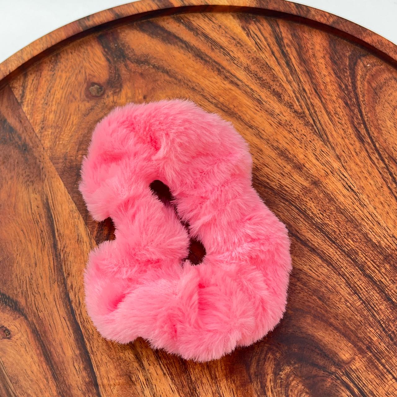 Fluffy Fur Elastic Ponytail Hair Rope Scrunchie
