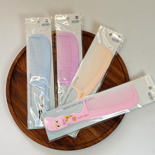 Pastel Detangling Hair Comb – Smooth Finish Wide Tooth Comb