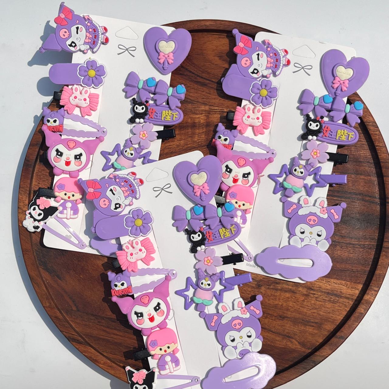 Kawaii Cartoon Hair Clips Set