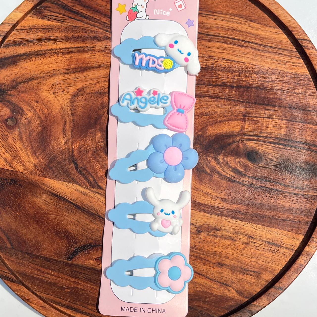 Cartoon Snap Hair Clips Set (Pack of 5)