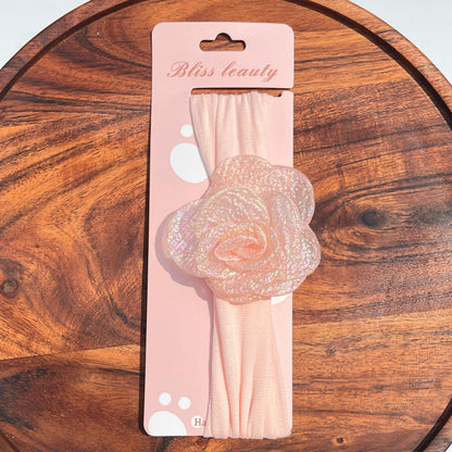 Glitter Nylon Baby Headband – Pastel Colors