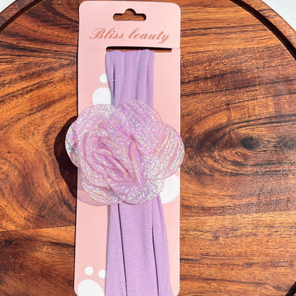 Glitter Nylon Baby Headband – Pastel Colors