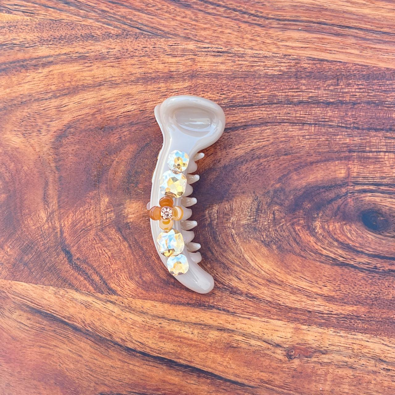 Boefini Crystal Bloom Banana Hair Clip