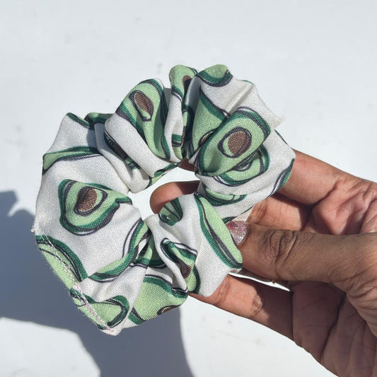Avocado Bliss Printed Scrunchie