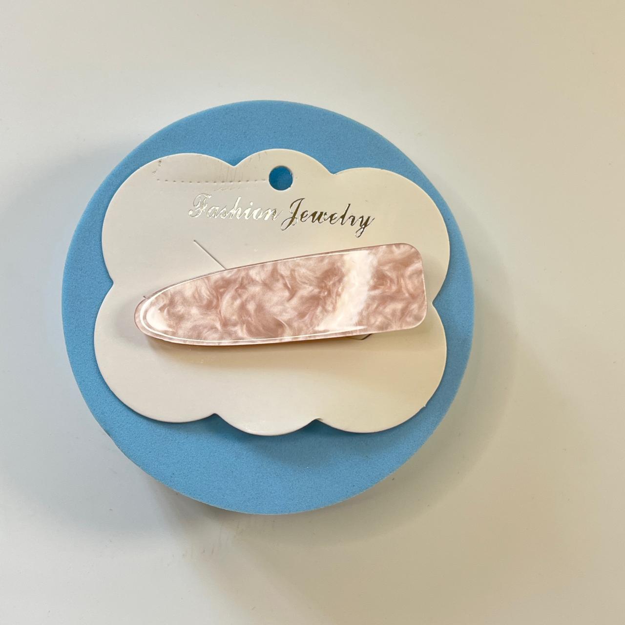 Pastel Marble Snap Hair Clip