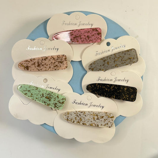 Glitter Marble Snap Hair Clip (Pack of 1)