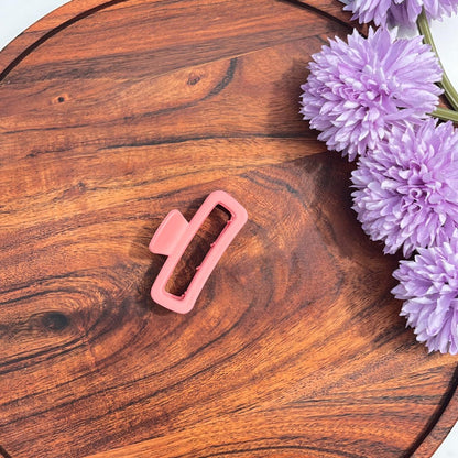 Matte Minimal Rectangle Claw Clip - Medium