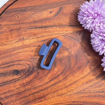 Matte Minimal Rectangle Claw Clip - Medium
