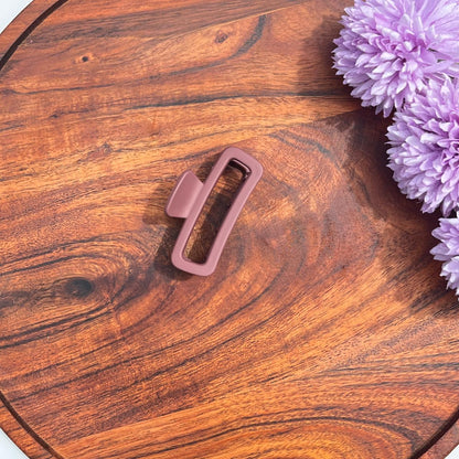 Matte Minimal Rectangle Claw Clip - Medium