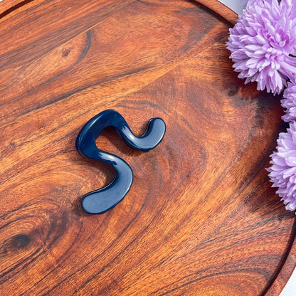 Boefini Curved Arch Hair Claw - Dark colors 7.5cm