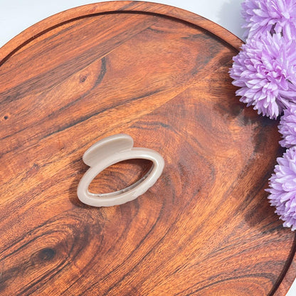 Boefini Oval Arch Hair Claw - Nude colors 6.5cm