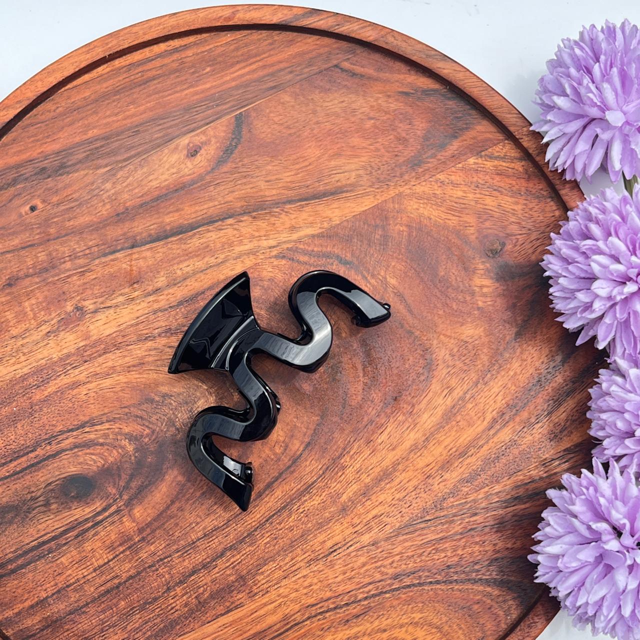 Boefini Abstract Wave Hair Claw - Dark colors 9cm