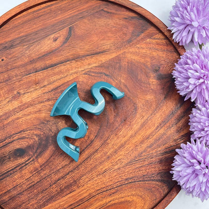 Boefini Abstract Wave Hair Claw - Dark colors 9cm