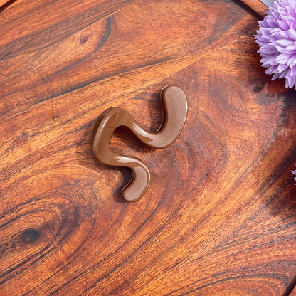 Boefini Curved Arch Hair Claw - Dark colors 7.5cm