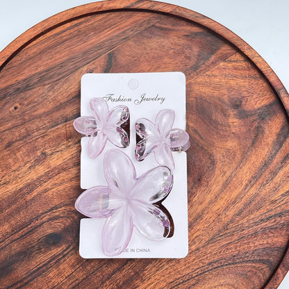 Glossy Flower Hair Claw Combo