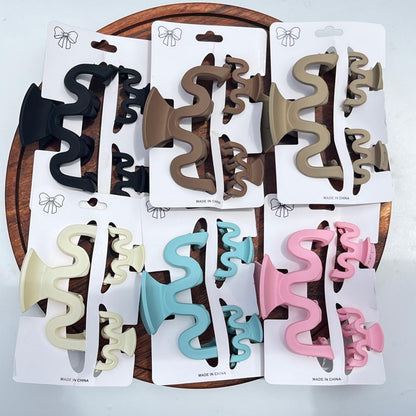 Zigzag Claw Clip Combo Set