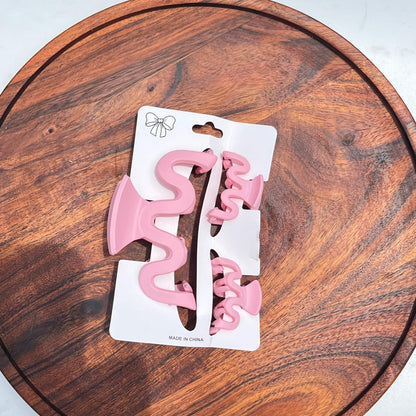 Zigzag Claw Clip Combo Set