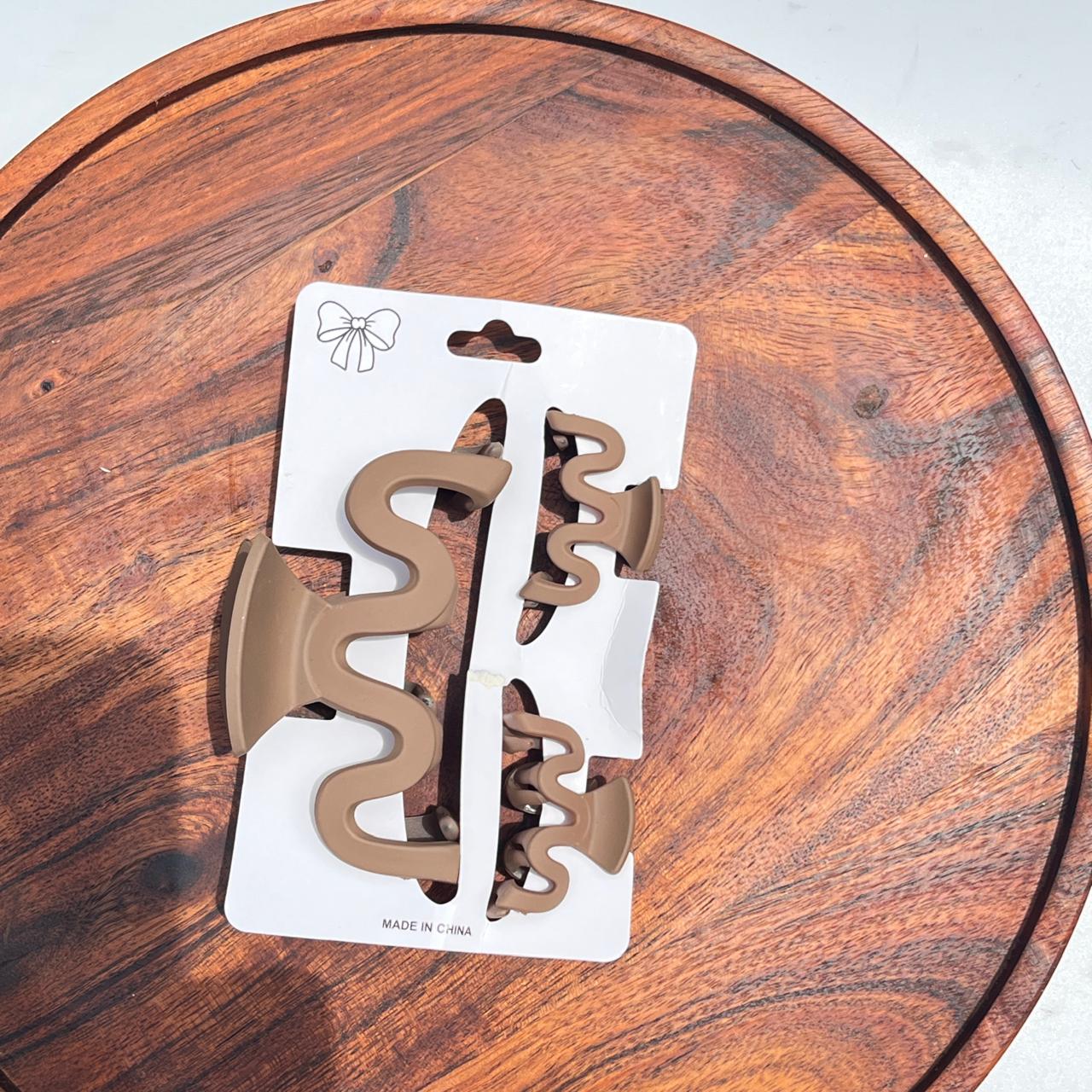 Zigzag Claw Clip Combo Set