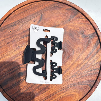 Zigzag Claw Clip Combo Set