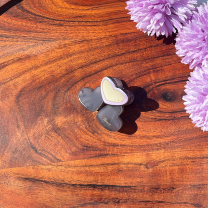 Honey Heart Accent Hair Claw - Medium 5cm