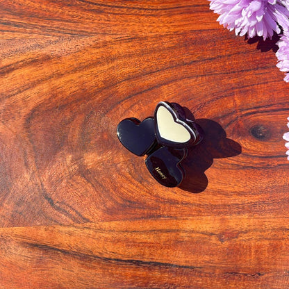 Honey Heart Accent Hair Claw - Medium 5cm