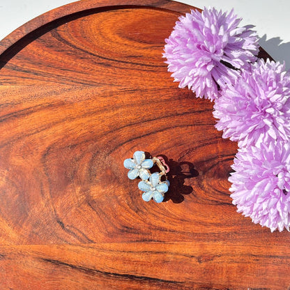 Crystal Daisy Metal Hair Clutcher - small