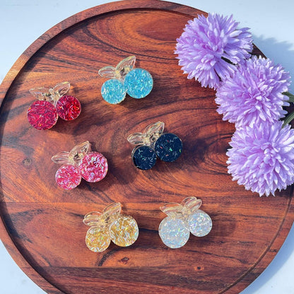 Sparkle Cherry Hair Clutcher - 4.5cm