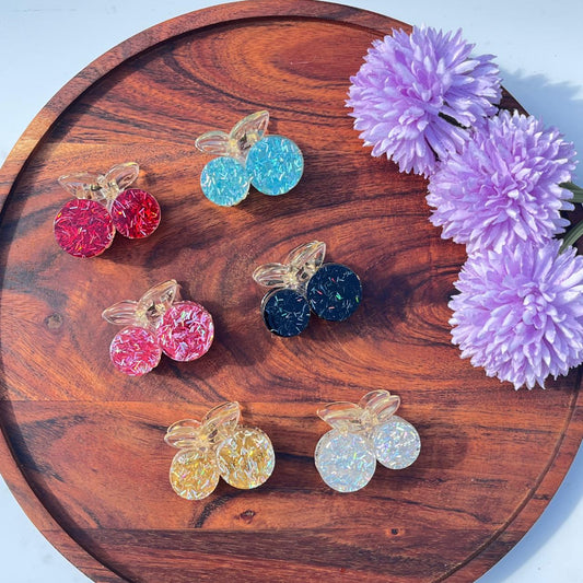 Sparkle Cherry Hair Clutcher - 4.5cm