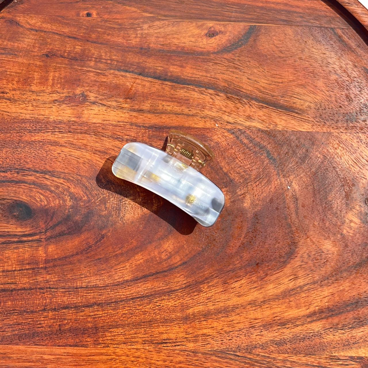 Prism Glow Marble Hair Claw - Medium