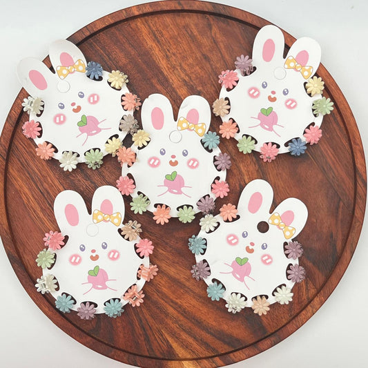 Mini Daisy Flower Hair Clutcher Set Multicolor (pack of 10)