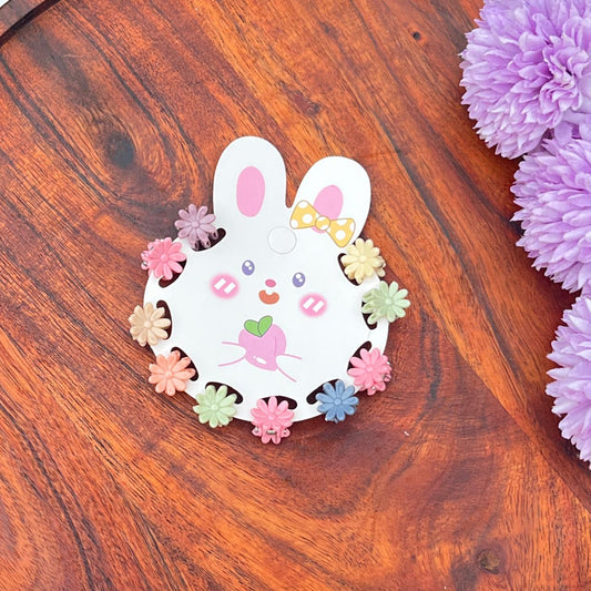 Mini Daisy Flower Hair Clutcher Set Multicolor (pack of 10)