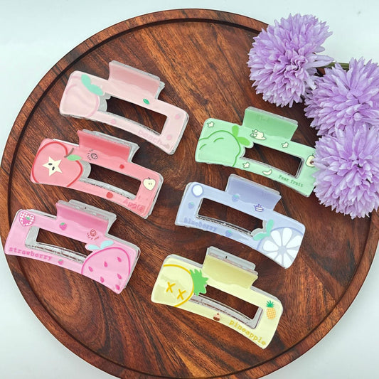 Cute Fruity Acrylic Hair Clutcher - 8.5cm