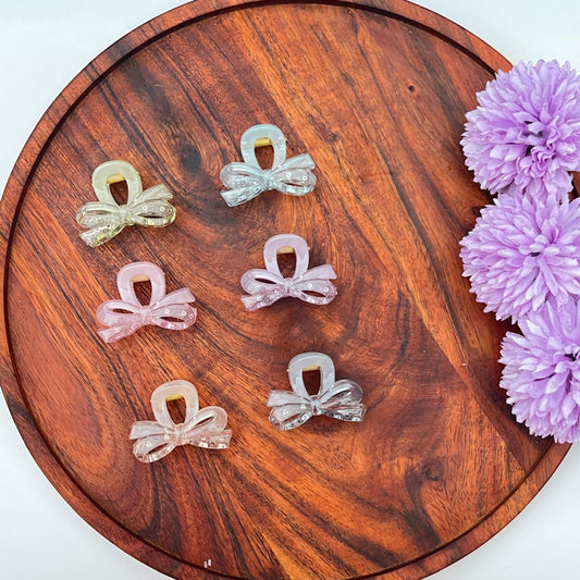 Boefini Transparent Bow Hair Clutcher - small