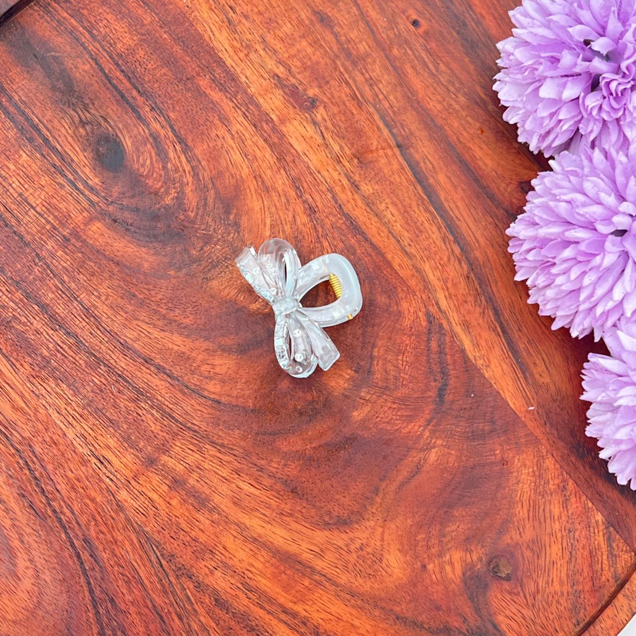 Boefini Transparent Bow Hair Clutcher - small