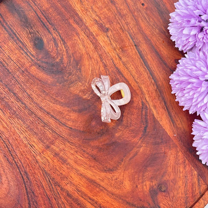 Boefini Transparent Bow Hair Clutcher - small