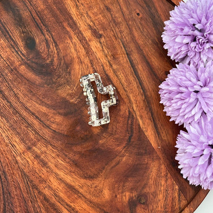 Boefini Floral Transparent Hair Clutcher - small to medium