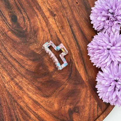 Boefini Floral Transparent Hair Clutcher - small to medium