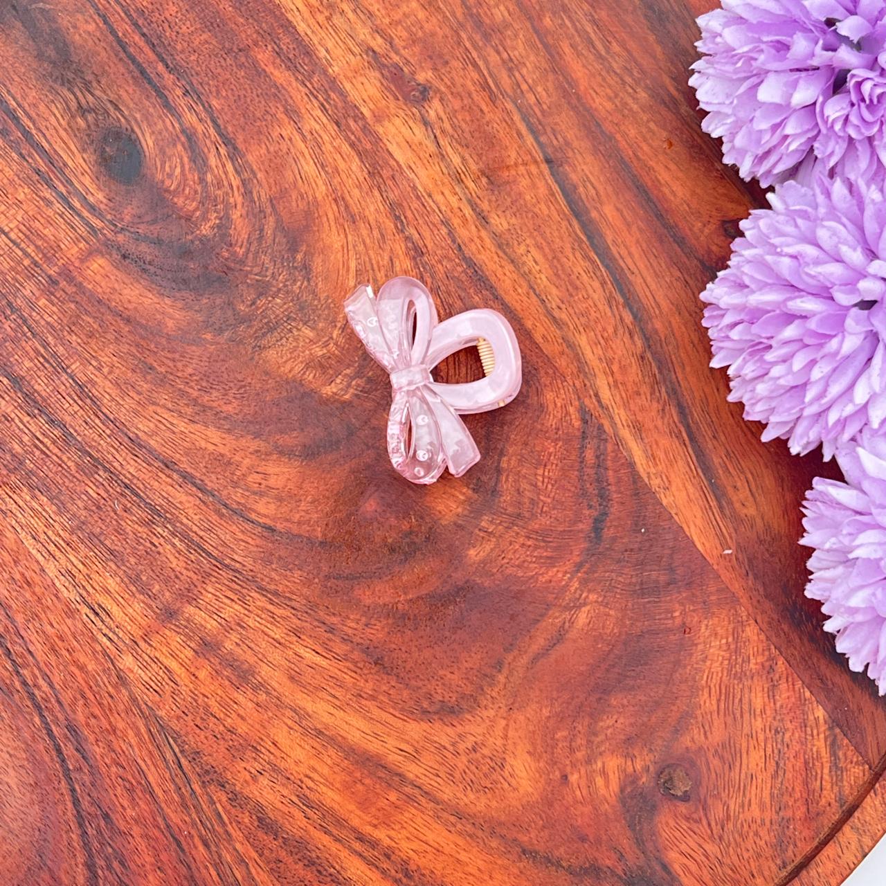 Boefini Transparent Bow Hair Clutcher - small