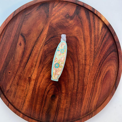 Honey Vintage Bloom Printed Banana Clip - 10cm