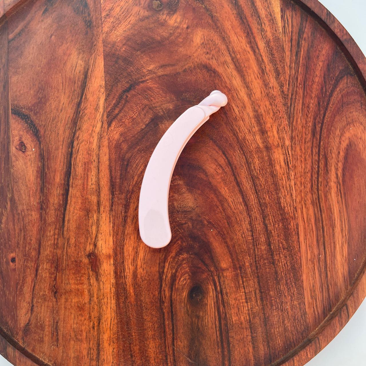 Pastel Curve Shimmer Banana Clip Collection - 10cm