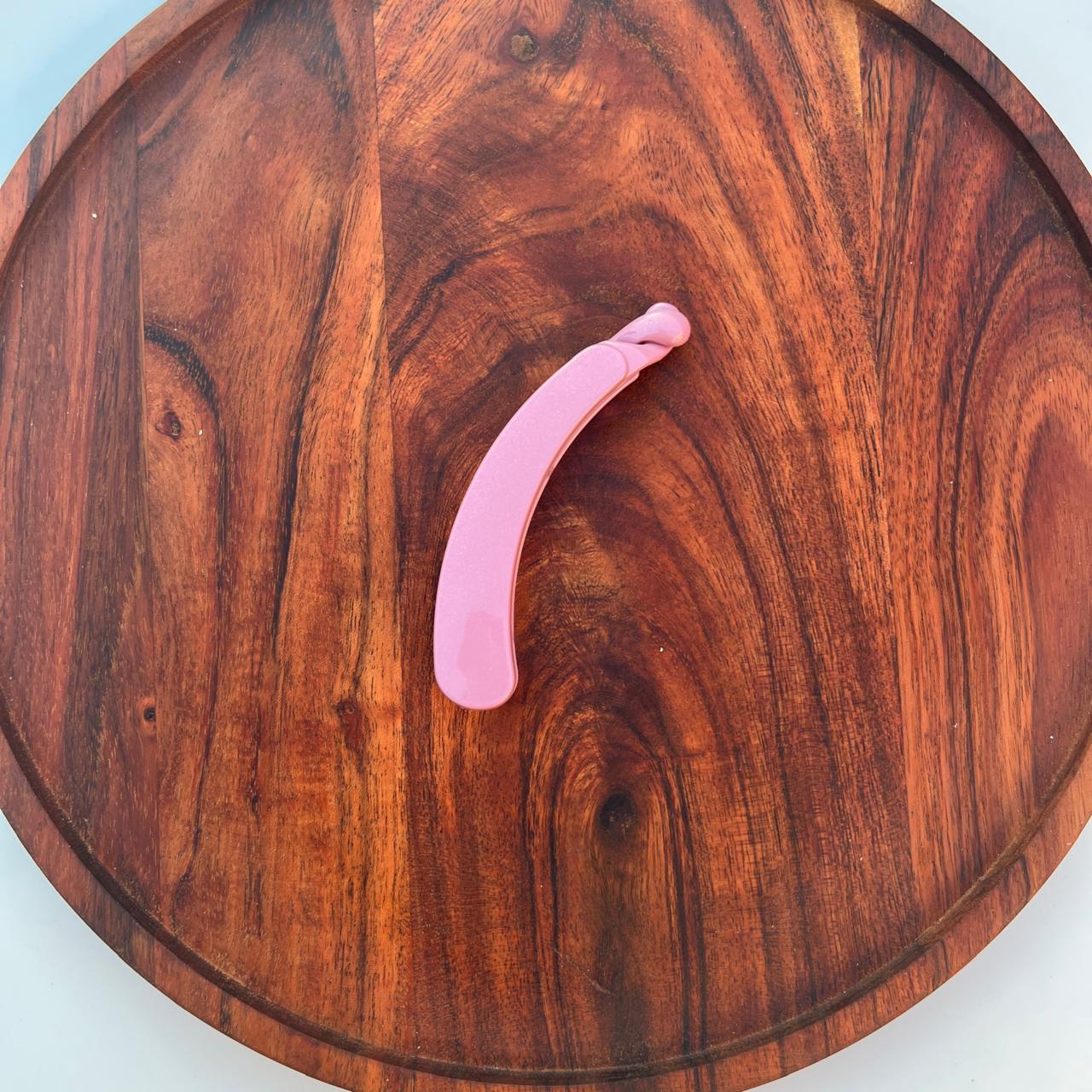 Pastel Curve Shimmer Banana Clip Collection - 10cm