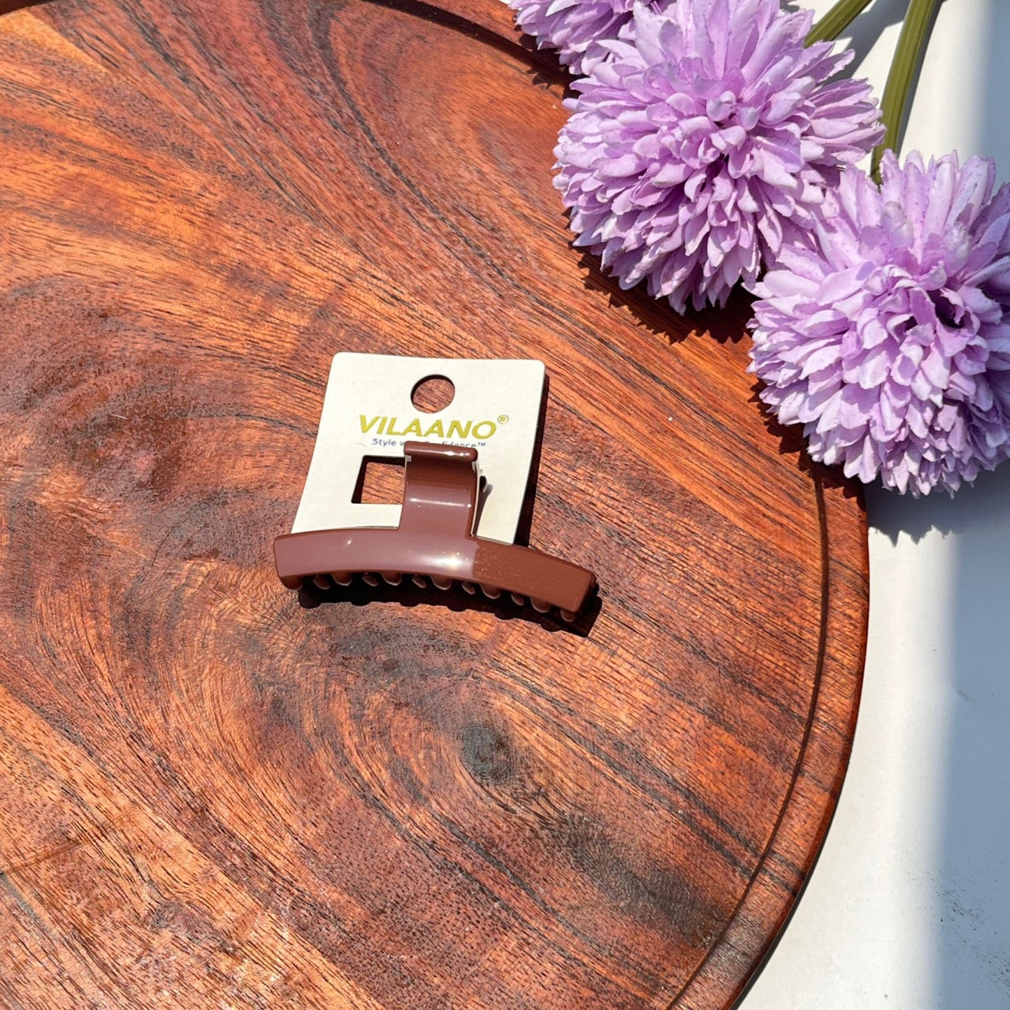 Glossy Pop square Mini Claw Clip- Small
